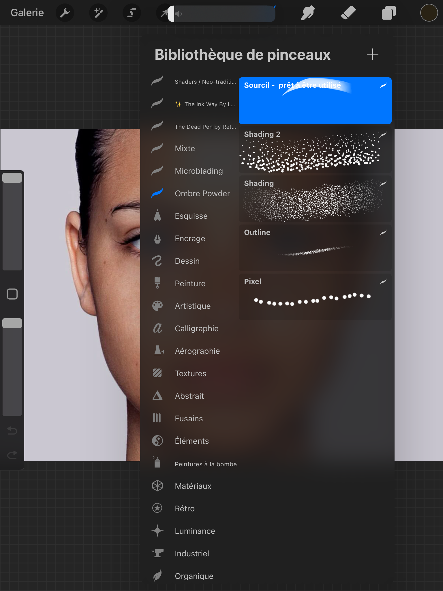 Cours en ligne Procreate : Ombre Powder