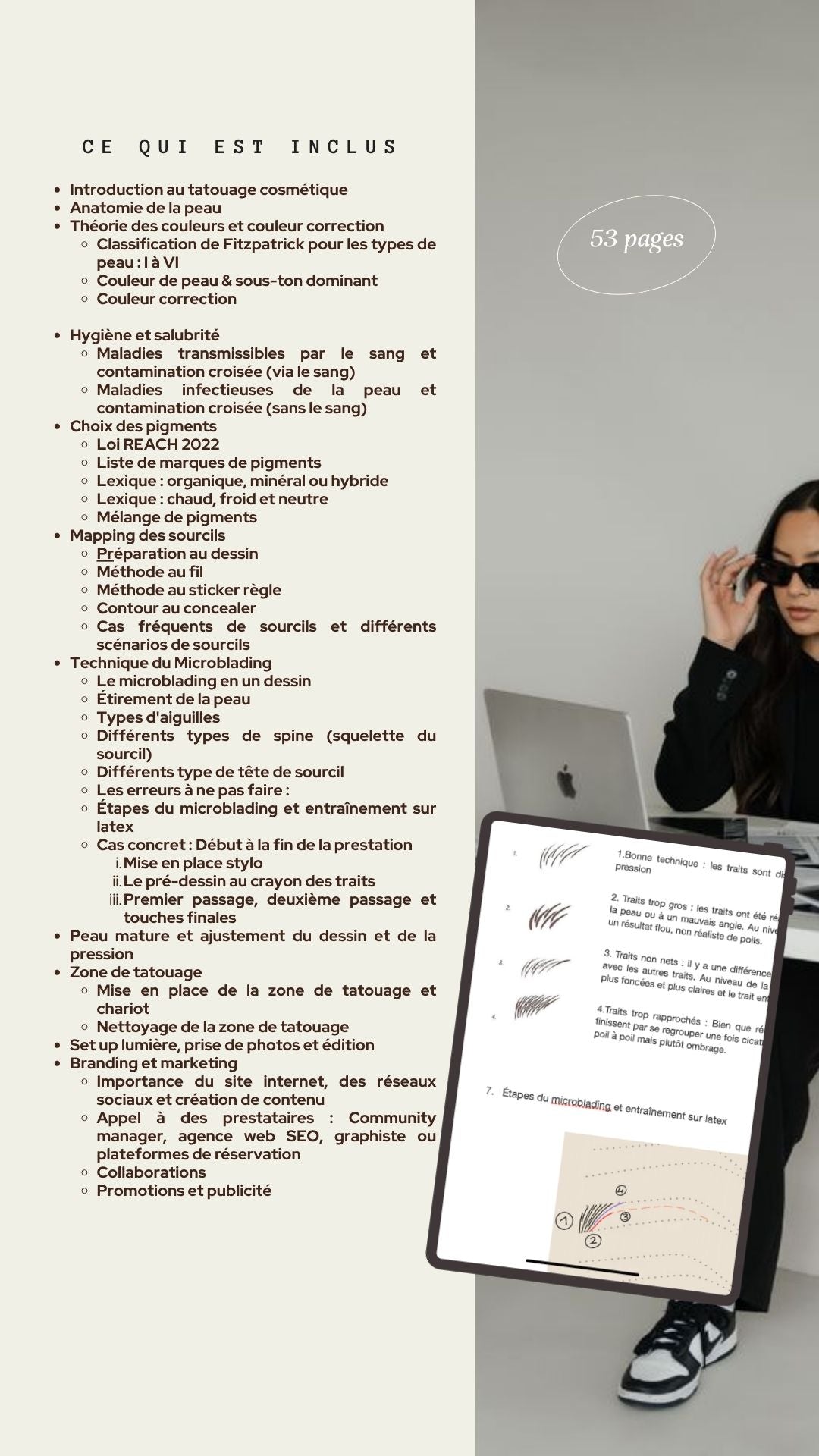 Manuel PDF - MICROBLADING 53 pages - Studio Glow