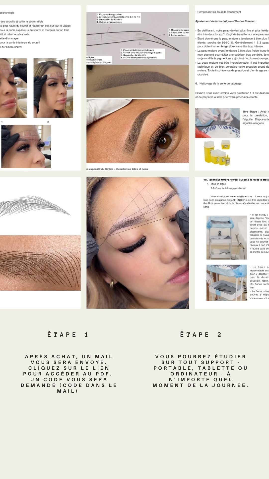 Manuel PDF - MIXTE Ombre Powder + Microblading 70 pages - Studio Glow