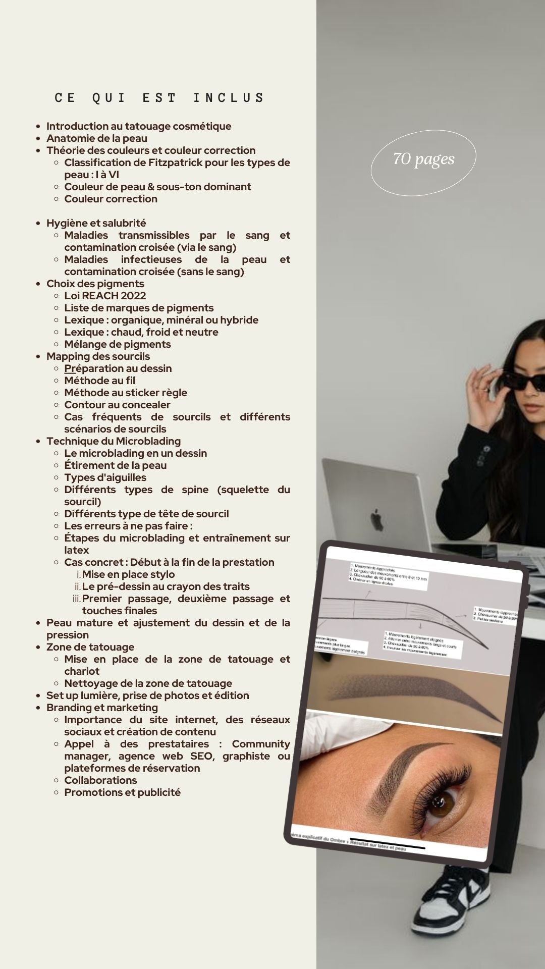 Manuel PDF - MIXTE Ombre Powder + Microblading 70 pages - Studio Glow